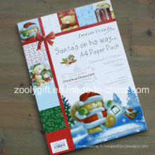 Personnages de Noël Pack de papier A4 Kits de papier peint du Scrapbook du père Noël